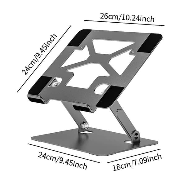 Desktop Notebook Køleholder Ventileret Tablet Holder til Hjemmekontor
