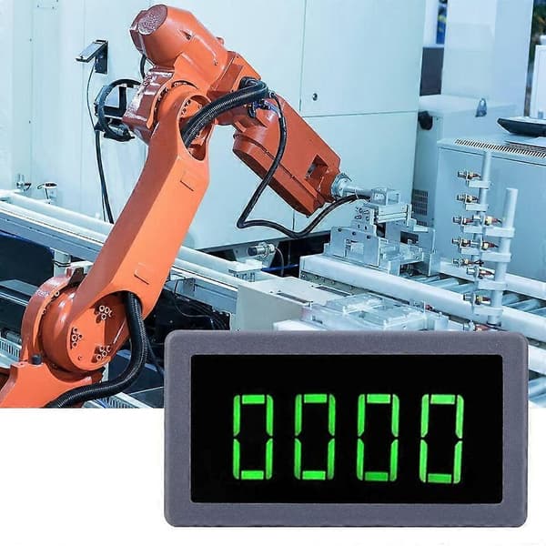 4 Digital LED Tachometer Omdrejningstæller + Hall Sensor DE