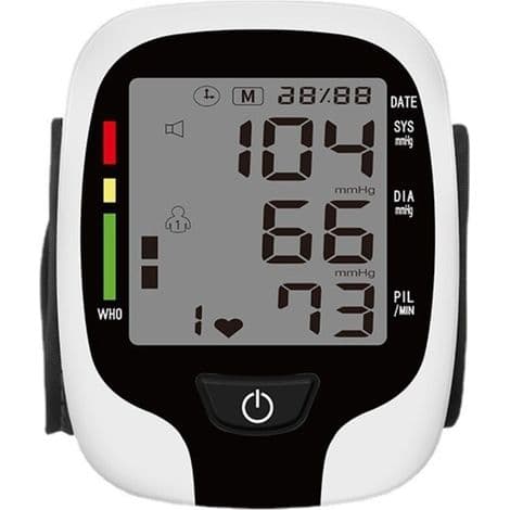 Elektronisk håndledsblodtryksmåler til hjemmebrug, fuldautomatisk håndledsblodtryksmåling, stemmeudsendelse måleinstrument