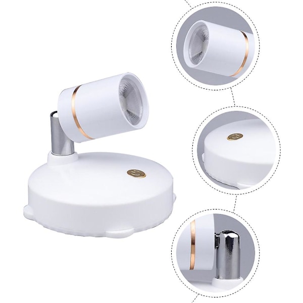 Spotlight Inomhus Mini Accent Ljus Multifunktionellt Ljus USB Laddningslampa LED Spotlight Trådlös Spotlight