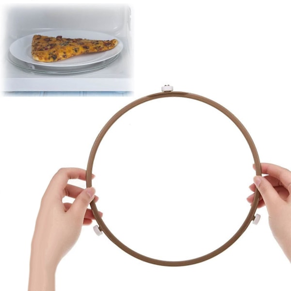 22 cm Universal Drejeskiveholder (Brun), Mikrobølgeovn Roterende Ring
