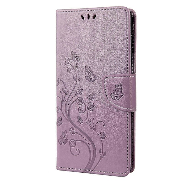 Fjärilsblomma PU-fodral för iPhone 14