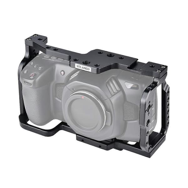 YELANGU C9 YLG0911A-A Videokamera Cage Stabilisator til DJI BMPCC 4K (Sort)