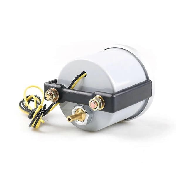 Dynoracing 2 52MM Turbo Boost Måler 3 BAR Mekanisk Hvit Led Boost Måler Røyk Linse Boost Sensor BX101537