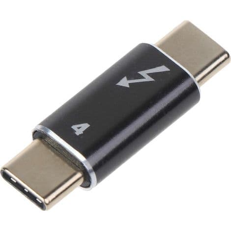 USB-C 40 Gbps 100 W hane till hane-adapter för bärbar dator