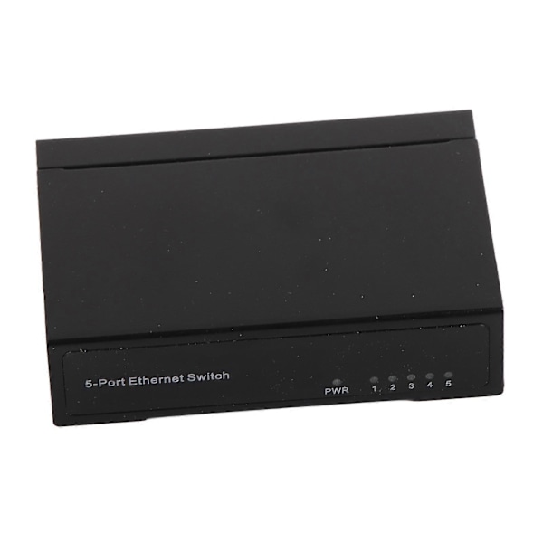 5 Port 10/100Mbps Ethernet Switch Plug and Play Uadministreret Hjemmenetværk Switch Hub Kontor Ethernet Splitter 100?240V EU Stik