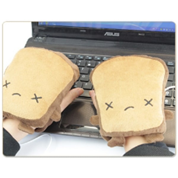 USB uppvärmning leksak bröd handske elektrisk värme handske plysch leksak-jbk