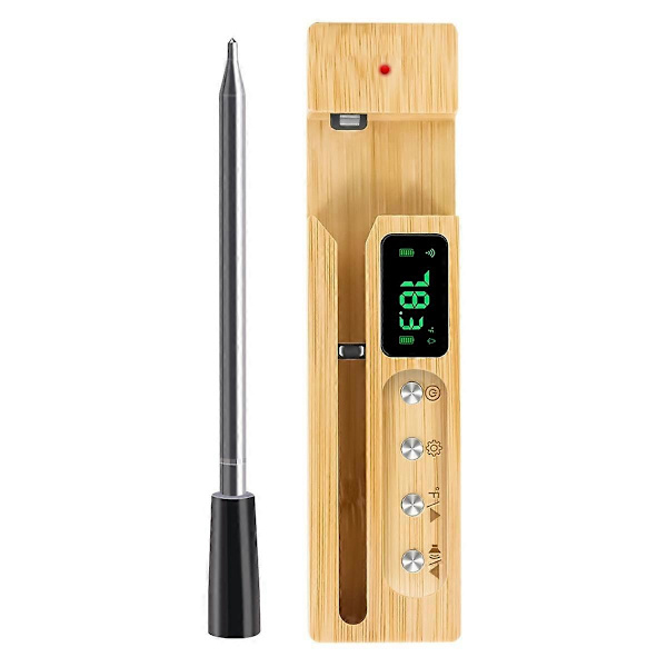 Trådlös Kötttermometer, Mattermometer med Trådlös Sond, Räckvidd Kötttermometer Digital Trådlös