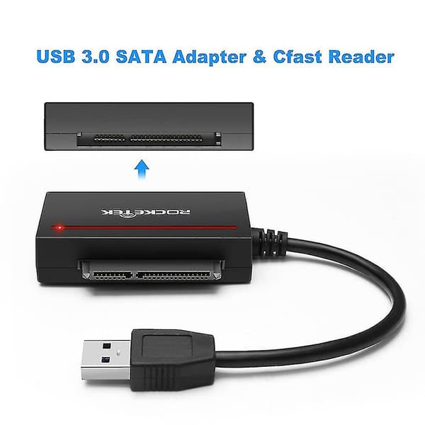 Cfast 2.0 Leser Usb 3.0 Til Sata Adapter Cfast 2.0 Kort Og 2.5 Tommers Hdd Harddisk/Lese Skrive Ssd