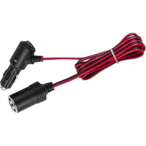 12V/24V sigarettenner skjøtekabel for luftkompressor - 3 meter