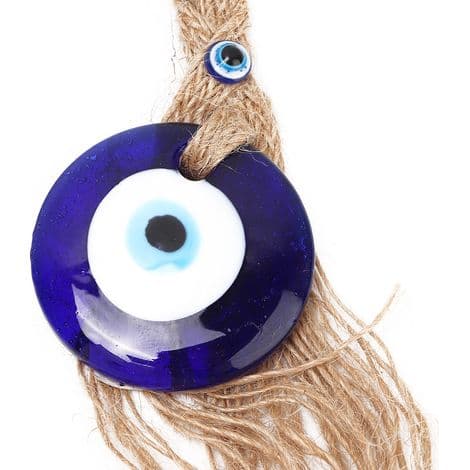 Turkisk Blå Ögonamulett - Skyddande Talisman - Lyckobringande Väggdekor