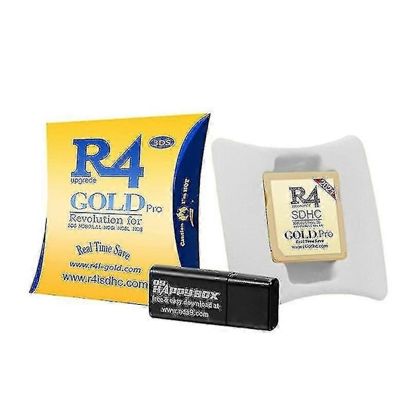2021 R4 Gold Pro SDHC för DS/3DS/2DS/Revolution-kassett med USB-adapter