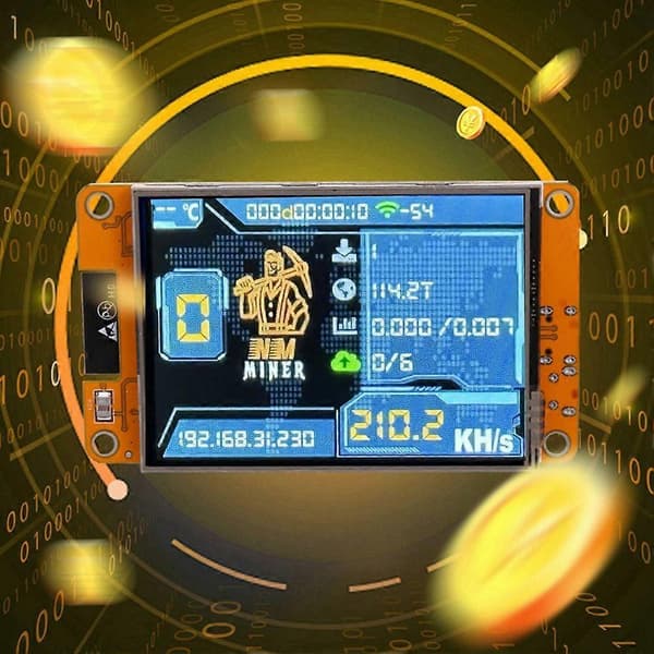 NMMiner NerdMiner 235KH/S Bitcoin Crypto Solo -arpajaislouhija