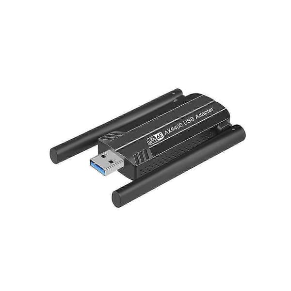 5400 Mbps WiFi 6E Tri-Band USB 3.0-adapter - for stasjonære/bærbare datamaskiner (driverfri)