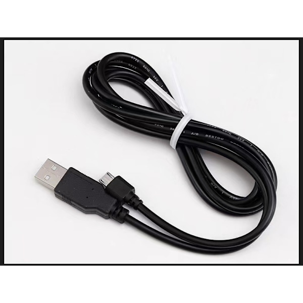 1-pak 1,5M PS4 / Playstation 4 opladerkabel til controller sort