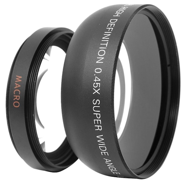 55mm Makrovidvinkelobjektiv 0,45x HD för Sony DSLR A230 A350 A300 A330 A500