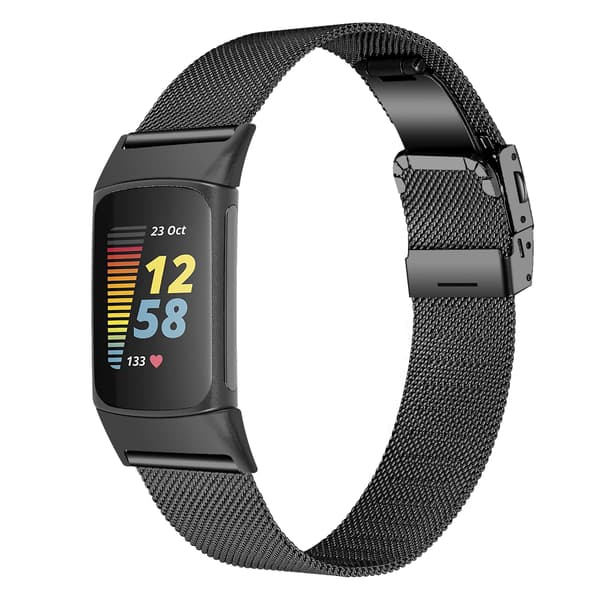 Urrem i rustfrit stål til Fitbit Charge5/6 PinkGold