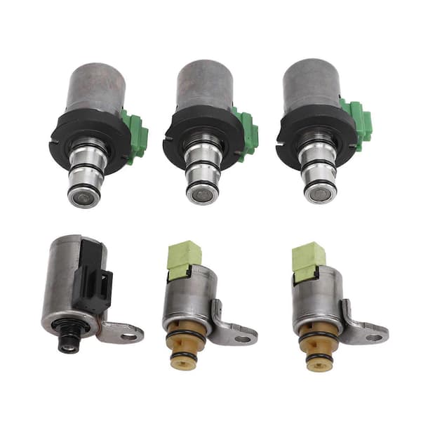 6 stk. transmisjonskift solenoid sett 4F27E erstatning for Mazda 2 3 5 6 CX?7 MPV