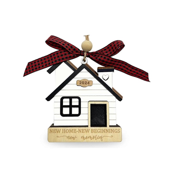 Gave til indvielse af huset Ornament Træ 2024 Med Gaveæske Ornament Første Jul I Vores Nye Hjem I 2024 Julepynt