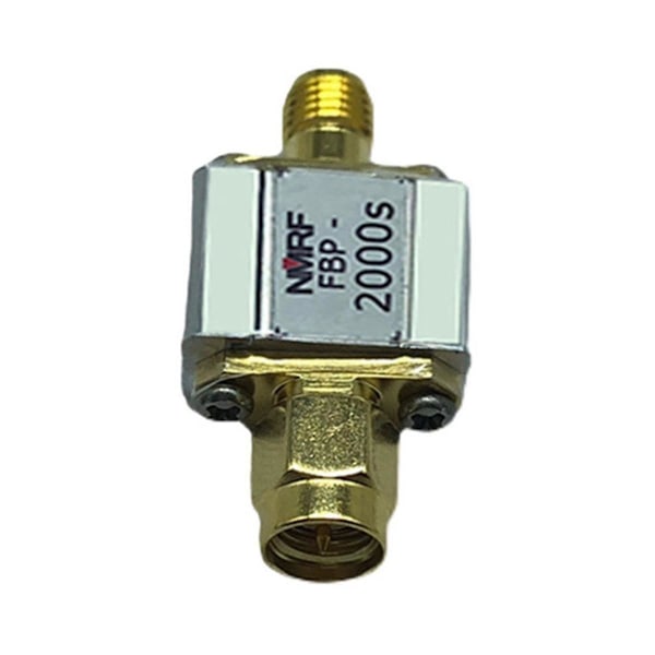 2000 MHz:n kaistanpäästösuodatin Fbp-2000s 2000 MHz:n RF-koaksiaalinen kaistanpäästö SAW-suodatin 1 dB:n kaistanleveys 5 MHz SMA-liitäntä
