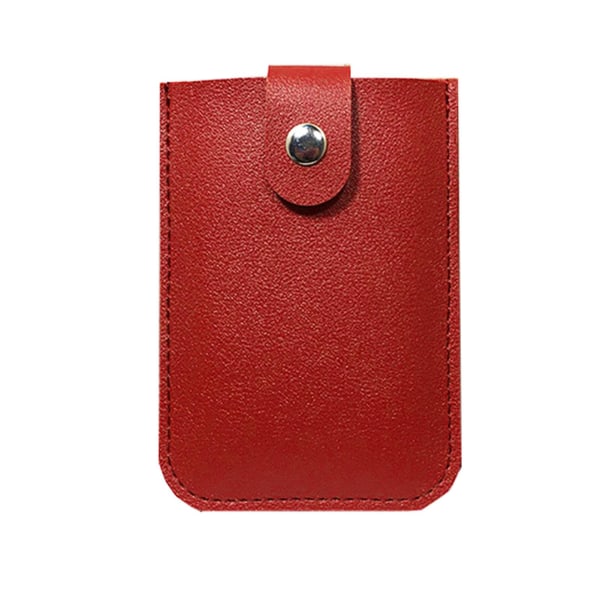 Kannettava taitettava korttiteline, yksinkertainen sisäänvedettävä, erittäin ohut ulosvedettävä, yksinkertainen monikäyttöinen henkilökorttiteline-jbk Red