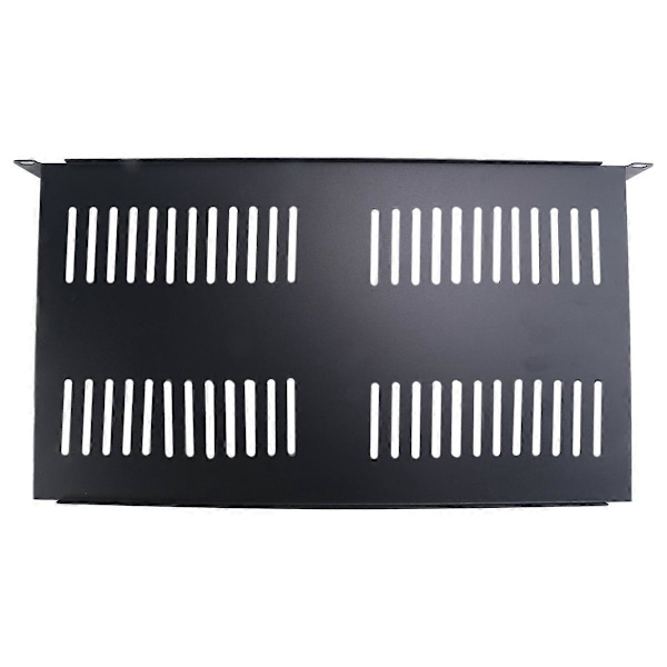 1U Server Rack Monteringshylle Ventilert Utkragerhylle for 19-tommers Nettverksutstyrsrack og Skap