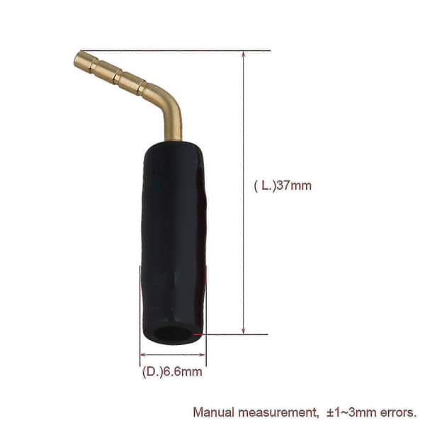 10 stycken 2mm bananpluggar kabelkontakter för hemmaaudio-utrustning--