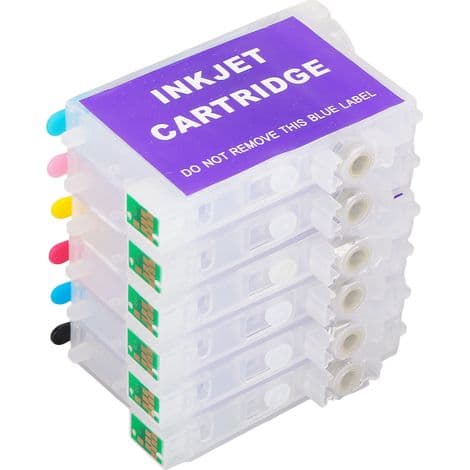 Tilbehørssæt til Stylus Photo R200 R220 R300 R300M R320 printer (6 blækpatroner)