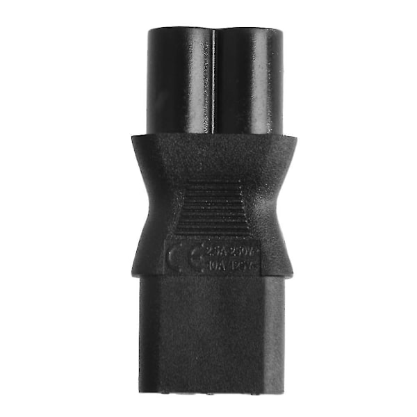 IEC 320 C13 Hun til C6 Han AC Strømadapter Konverter - Cloverleaf Stik