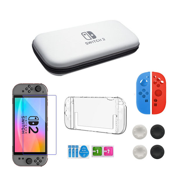 Protective Carrying Case for Switch2 - White Edition