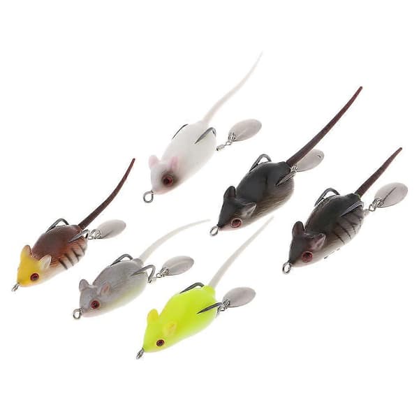 6 st Råttfiskedrag Topwater