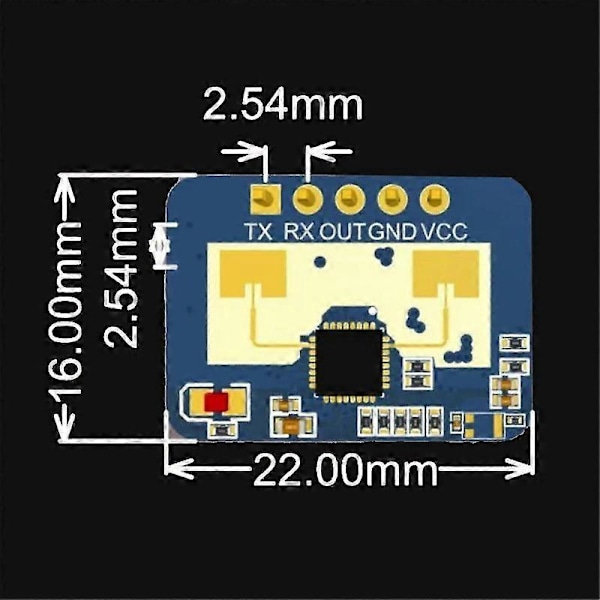 LD2410C 24G Radar Människonärvarosensor+CH340 Adapter FMCW Radar Millimetervågs Rörelsedetekteringsmodul DC5V
