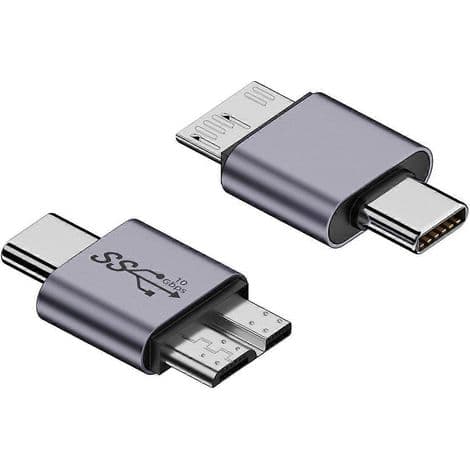 USB 3.0 Typ C Hane till Micro B Adapter för hårddisk och telefon