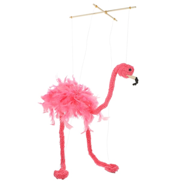 Flamingo Marionett Dukke Plussjdyr Marionett Dukke Interaktiv Dukke