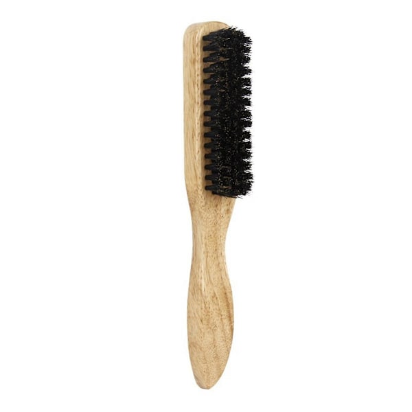 Brush for Smoothing Hair, Boar Hair Brush,for Women and Men Hair Brush Barber Beard Brush Yellow