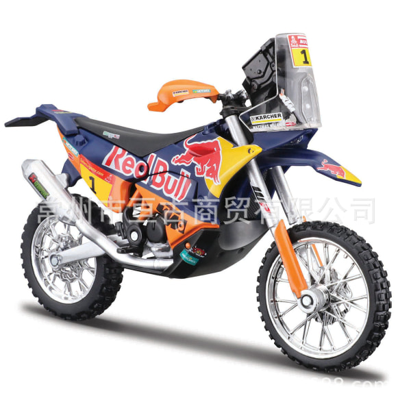 1: 18 2019 KTM 450 Rally Simulation Motorcykel Model 2019 KTM 450 Rally