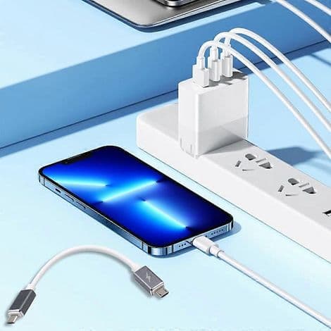 Micro USB hane till hane OTG-adapter, 17 cm datakabel