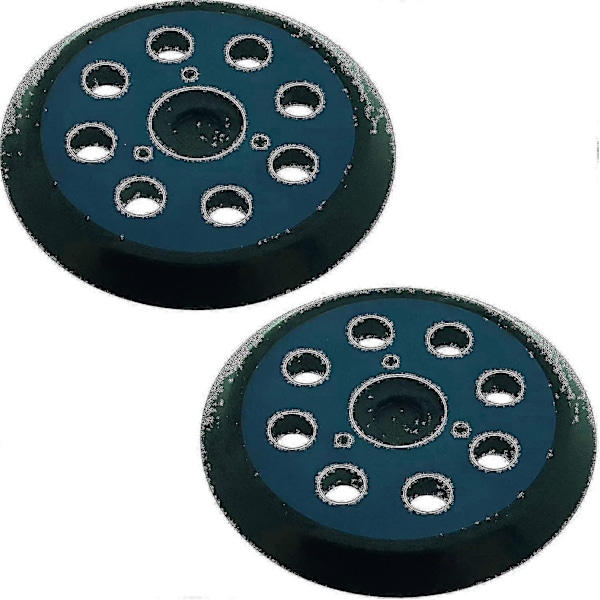 2 kpl 2 x 8-reikäinen 125 mm epäkeskohiomakoneen hiomalaikka, yhteensopiva Makita M9204 Bo5030 Bo5031 Dbo180z Bo8041 Dbo180rmj Bo5041 Bo5010 Bo50111 Bo5012 - JZ