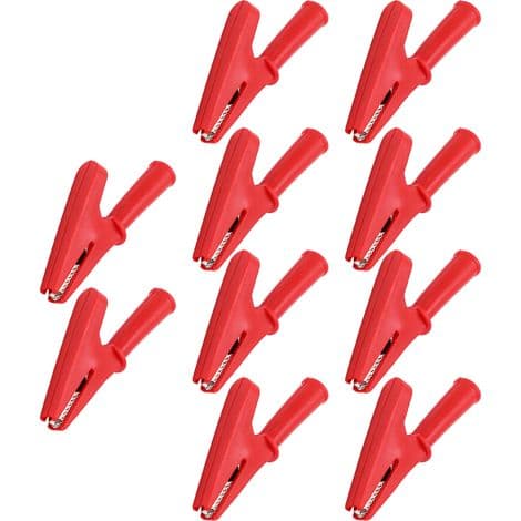 10 stk. 20A, 10 mm elektriske testklemmer til lodning og elektronisk reparation