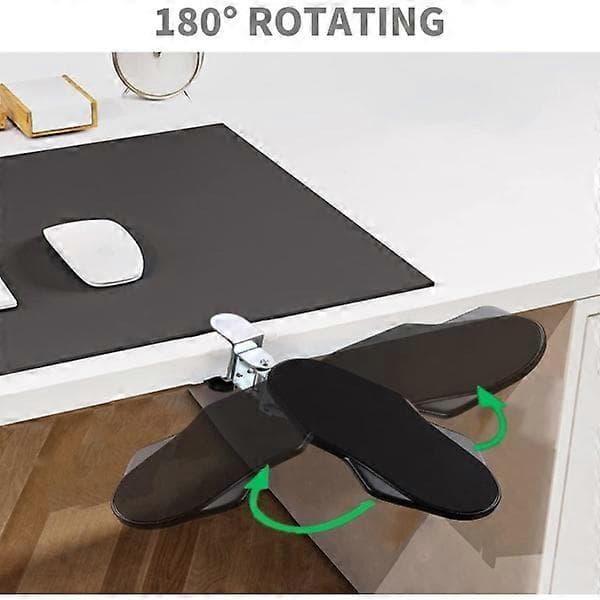 Ergonomisk skrivebordsarmstøtte, 180° roterbar håndleddsstøtte, E