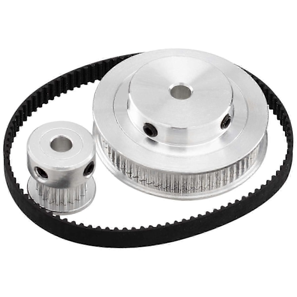 2 Kit Gt2 Synkront Hjul 2060 Tenner 5mm Bor, Timingremskive Med 2 Stk Lengde 200mm Bredde 6mm Belte(bor 5mm)-Yogu