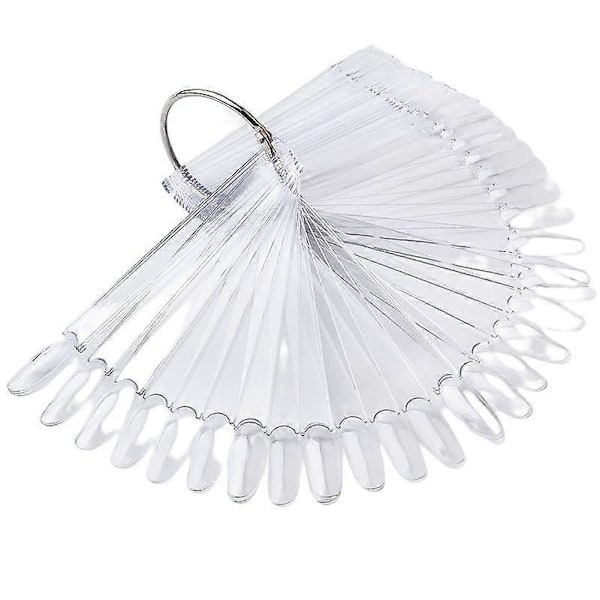 Displaytips / display för nagellacksprover 50 tips Transparent