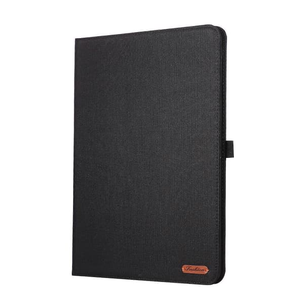 Fodral till OnePlus Pad 3 med Ställ, Korthållare, Tygtextur, Läder Tabletskydd Svart