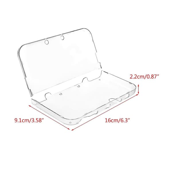 Transparent Skyddande Skal för 3DS XL Spelkonsol - Anti-Fall