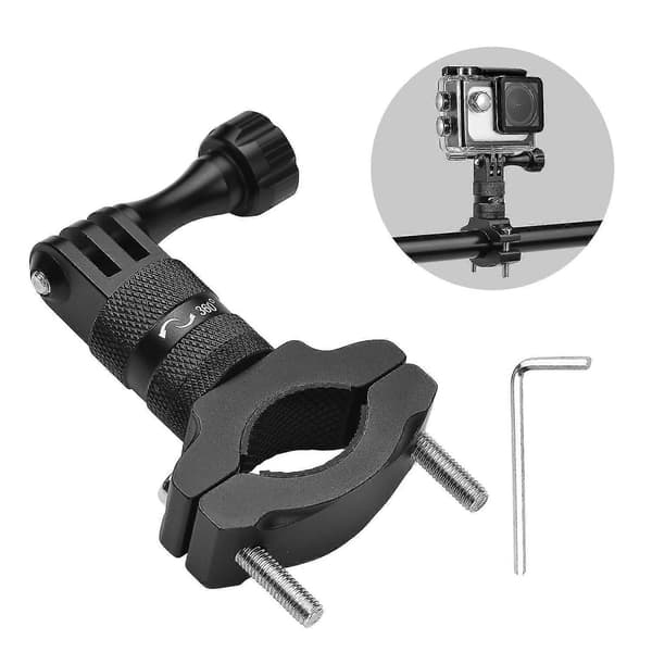 Aluminiumlegering Sykkel Styrefeste Holder 360 Graders Roterende Kamerafeste Tilbehør Repl