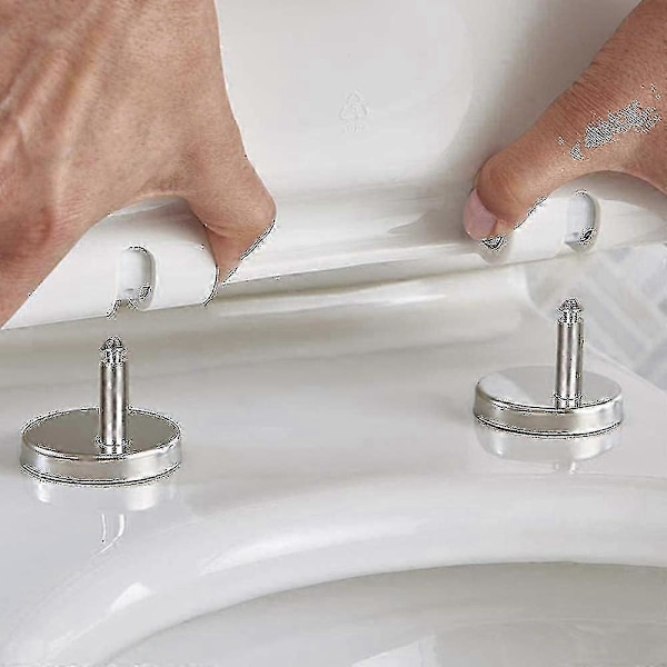 1 Pari WC-istuimen Saranoita, WC-istuimen Saranakiinnikkeet, WC-istuimen Kiinnitysosat Yläkiinnitys Universaali Kiinnityspultti Laajennus - JS