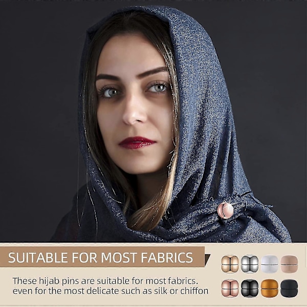 Magnetiska Hijabnålar - Starkaste Kommersiella Styrka Hijabnålar För Kvinnor Multifunktionella Färgglada Små Magnetiska Hijabknappar (multi(8 Färger))