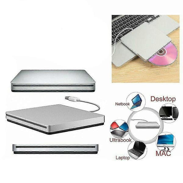 USB Ekstern Spalte DVD CD RW Drive Brenner Superdrive - For Apple MacBook Pro iMac