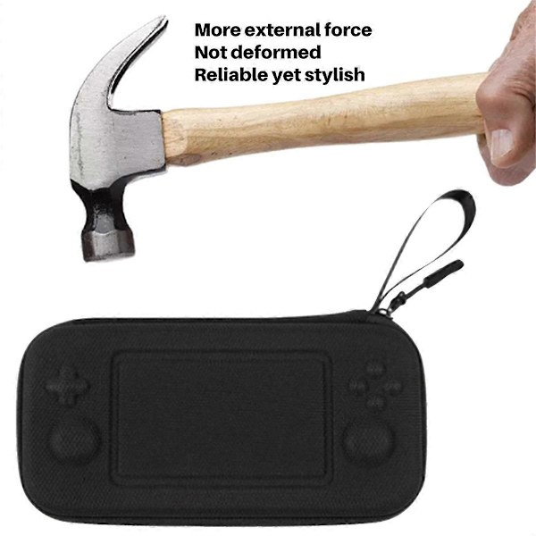 Opbevaringstaske til Retroid Pocket 4/4 Pro spillekonsol, Sort Grip Case