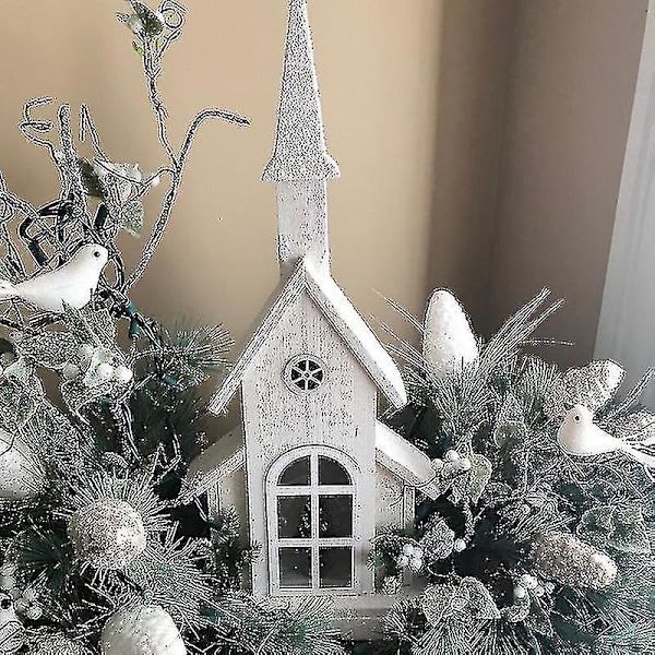 Birke-Pinec Centerpiece Julebord Opstilling Vinter Hjem Decor Festival Ornament